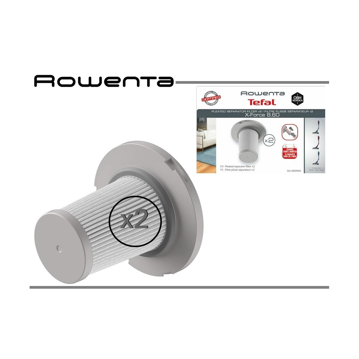 Cf da 2 filtri epa originali scopa elettrica rowenta  rh9639