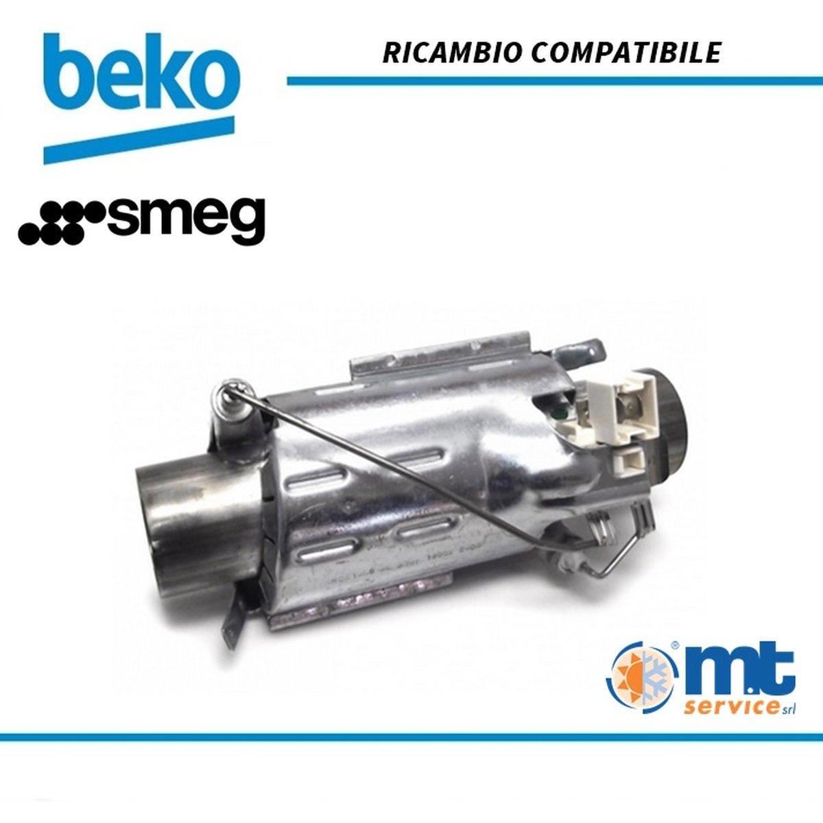 Resistenza tubo lavastoviglie Ø 32mm 1800w compatibile smeg 806890548 806890547 beko 1888130100, 1888130200, 1888150100 81071800 161ac00 htr150ac