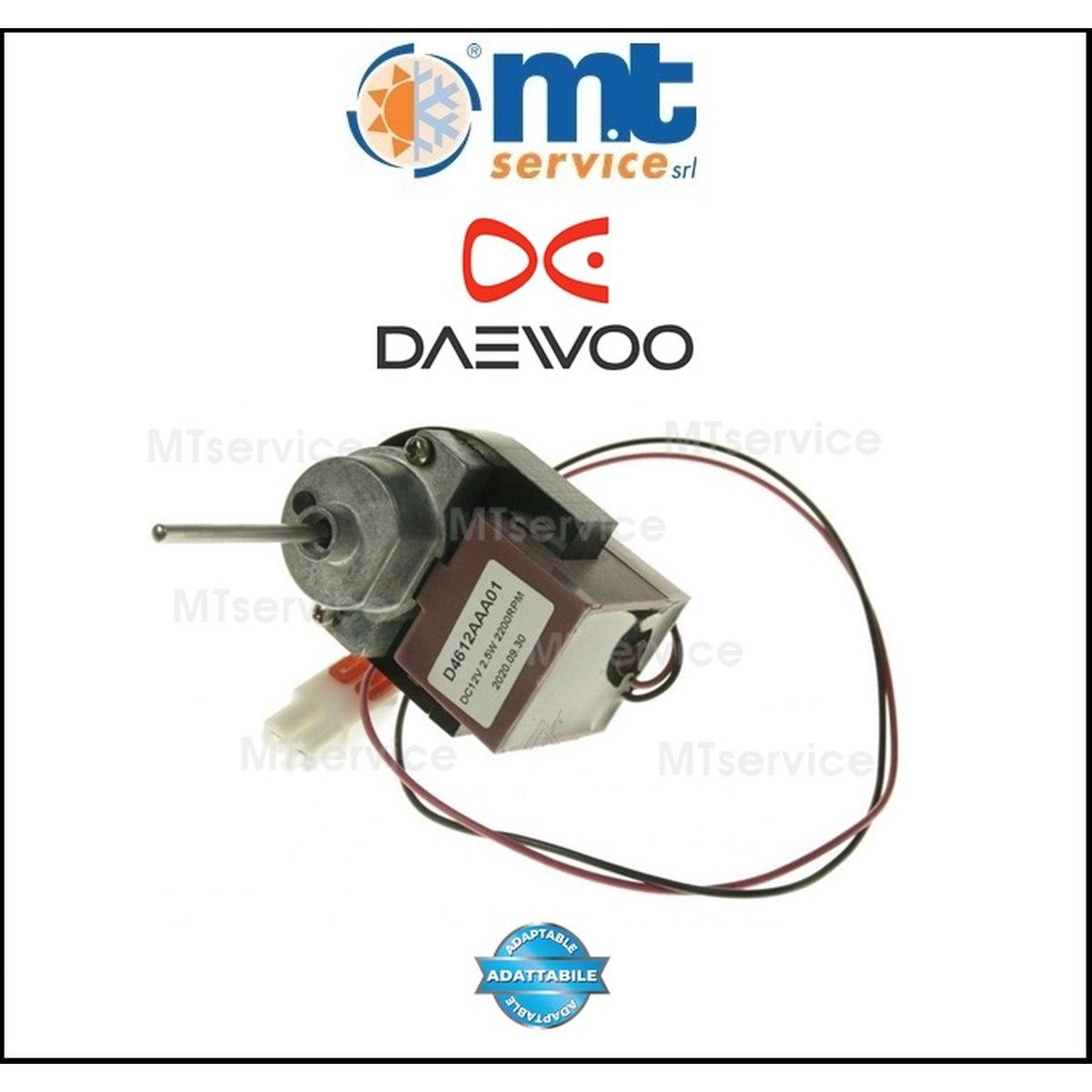 Motore ventola compatibile frigo daewoo 12v 2.5 watt 2200 rpm d4612aaa01 3015907200 3015916100 3015907101
