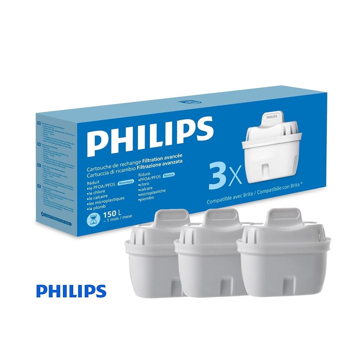 CONF.3 FILTRI per CARAFFA FILTRANTE PHILIPS COMPATIBILE BRITA*