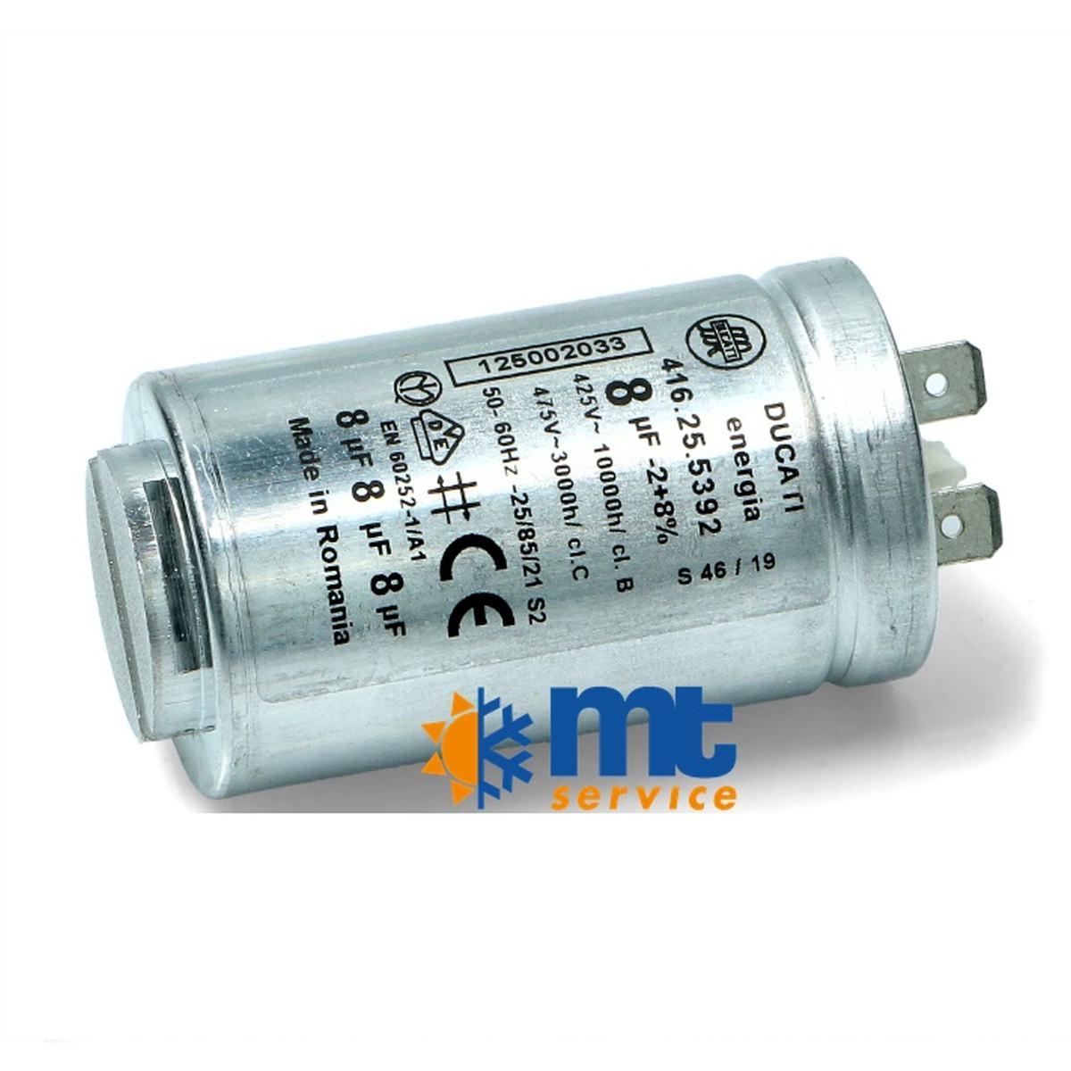Condensatore 8µf ducati corazzato in metallo 1250020334