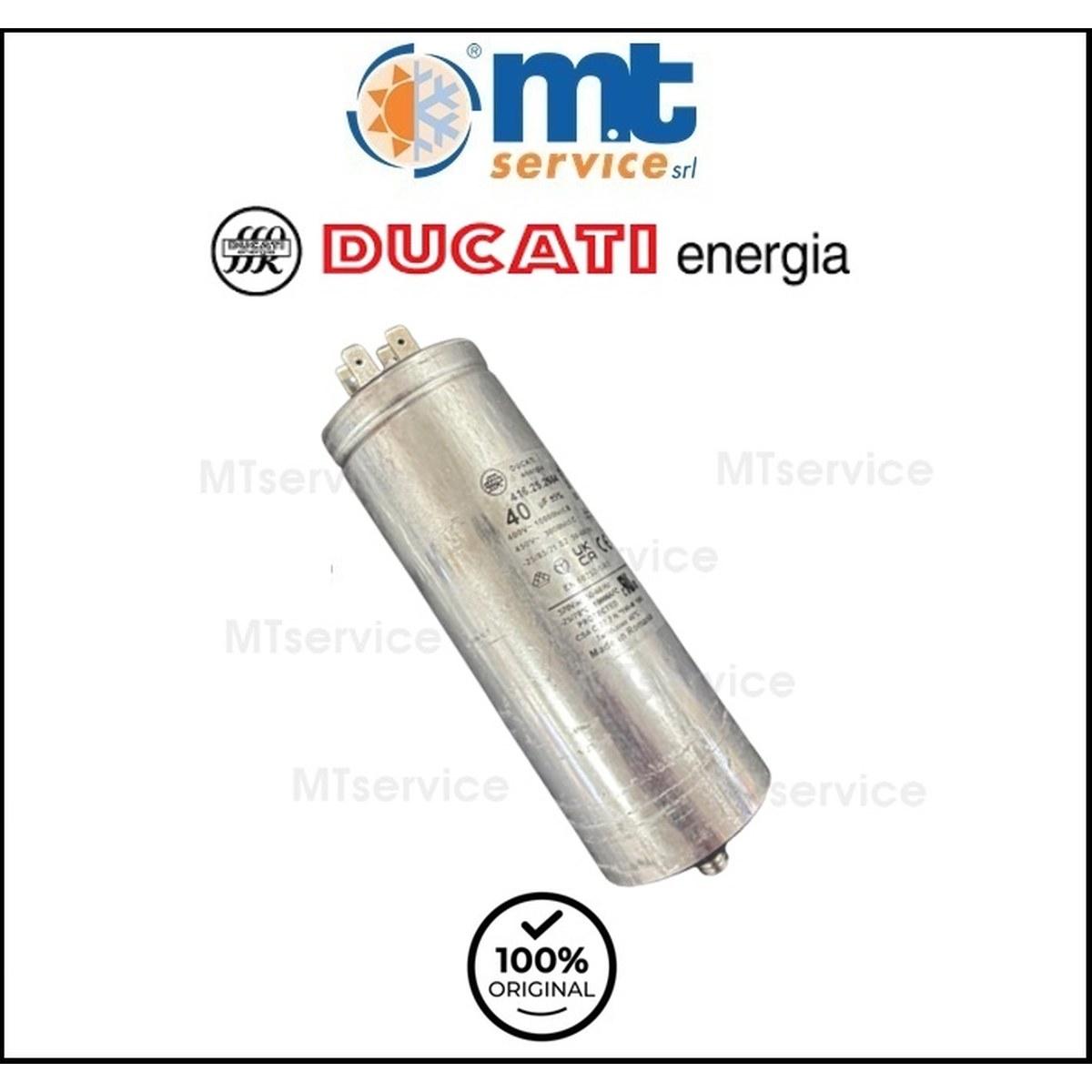 Condensatore 40mf ducati corazzato alluminio