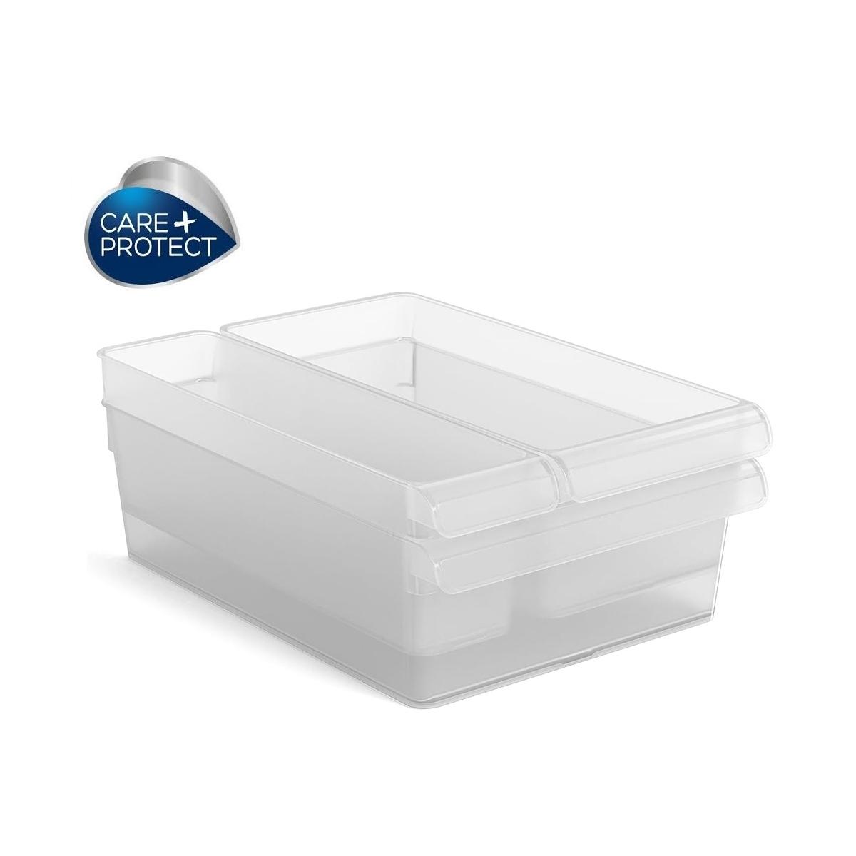 Contenitori organizer frigorifero, 3 misure, trasparenti cfsc4013