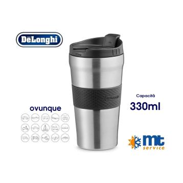 Tazza da viaggio in Acciao Inox per Bevande Calde e Fredde - DèLonghi - 330ml