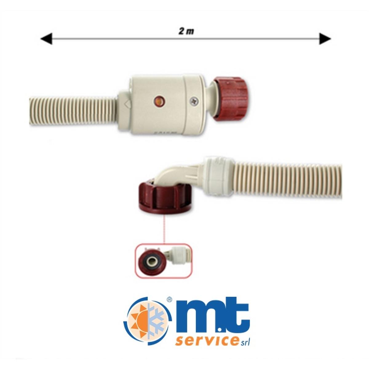 TUBO CARICO ACQUASTOP L. 200cm  - MAX 90°C - 0,2/10bar - 3/4 FF