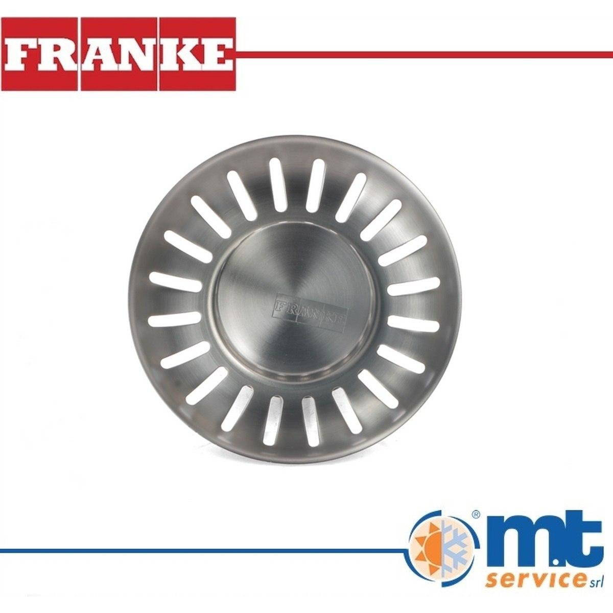 TAPPO FILTRO LAVELLO FRANKE ORIGINALE 133.0286.218 Esterno: Ø84mm. Altezza: 38mm.
