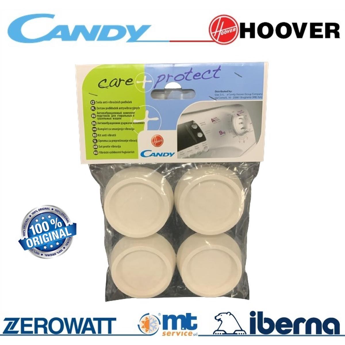 Kit 4 piedini antivibrazione lavatrice universali candy care protect