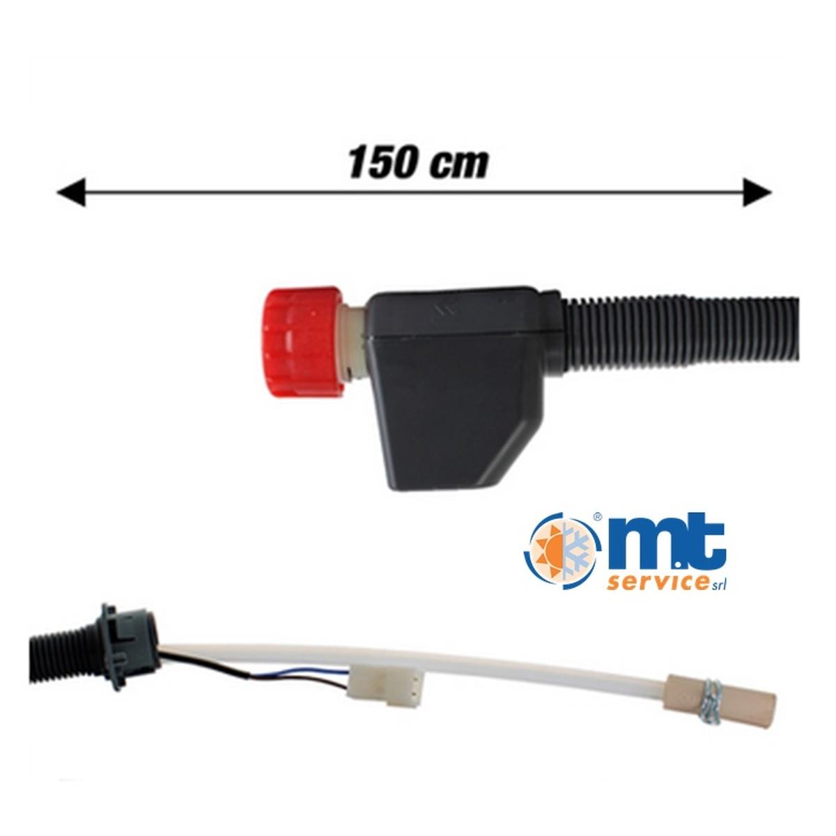 Tubo carico acquastop con sicurezza elettrificata 150cm 0,2-10bar 220-240v 50-60hz adattabile - zanussi 140180589016 40180589016, 140180589024, 140180589099, 8072506044, 8072506176
